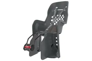 Детское кресло заднее POLISPORT Joy FF на подседельную трубу, 26"-28", 9-22 кг, серое