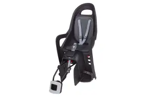 Дитяче крісло заднє POLISPORT Groovy Maxi RS+ на підсідельну трубу, 26"-28", 9-22 кг, чорне