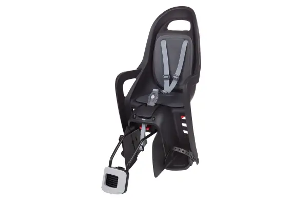 Детское кресло заднее POLISPORT Groovy Maxi RS+ на подседельную трубу, 26-28, 9-22 кг, черное - Магазин ВелоБуча