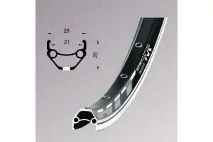 Обід Remerx HIT 21 RX 4521, 27,5'', 584x21, 36 відп., AV, пістонований, чорний анодований, V-Br, CNC