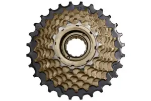 Тріскачка SunRace MFM2A 7DS, 7 швидкостей, 14-28T, Black/Brown, OEM - Магазин ВелоБуча