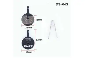 Колодки тормозные disc Полуметалл DUST DS-04S AVID BB5 AM (брендированная упаковка) - Магазин ВелоБуча