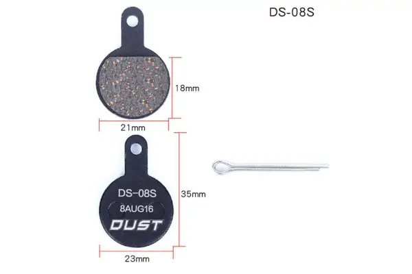 Колодки гальмівні disc Напівметал DUST DS-08S TEKTRO IOX，Lyra and Novela ( после 2010г выпуска) AM (брендоване пакування) - Магазин ВелоБуча