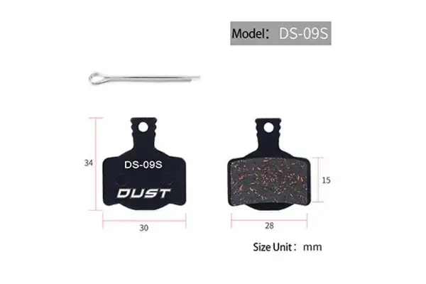 Колодки тормозные disc Полуметалл DUST DS-09S MAGURA MT2、MT4、MT6、MT8 AM (брендированная упаковка) - Магазин ВелоБуча
