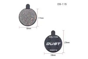Колодки тормозные disc Полуметалл DUST DS-11S Alhonga SNG Mechanical Disc Brake 200M ZOOM DB250/350/450/550 AM (брендированная упаковка) - Магазин ВелоБуча