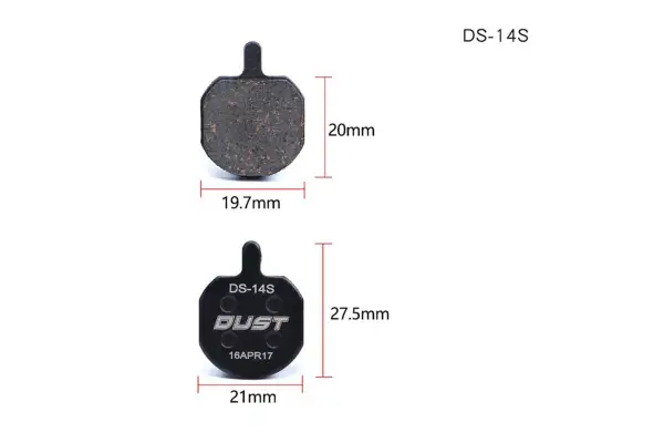 Колодки тормозные disc Полуметалл DUST DS-14S Hayes Sole hydraulic、MX2、MX3、MX4、GX2、CX5、Bengal HELIX3、HELIX5 AM (брендированная упаковка) - Магазин ВелоБуча