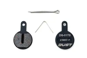 Колодки тормозные disc Полуметалл DUST DS-17S YINXING DB-01 AM (брендированная упаковка) - Магазин ВелоБуча