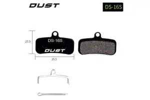 Колодки тормозные disc Полуметалл DUST DS-16-1 DUST DS-16-1 SAINT M810, 820 ZEE M640 AM (брендированная упаковка) - Магазин ВелоБуча