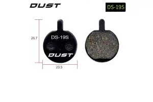 Колодки гальмівні disc Напівметал DUST DS-19-1 DUST DS-19-1 JAK-5, B777, Forever AM (брендоване пакування) - Магазин ВелоБуча