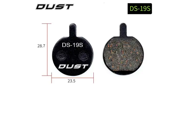 Колодки гальмівні disc Напівметал DUST DS-19-1 DUST DS-19-1 JAK-5, B777, Forever AM (брендоване пакування) - Магазин ВелоБуча