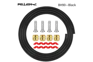 Сорочка гальмівного троса 2500мм RISK BH-90 RC115-2-1 чорний - Магазин ВелоБуча