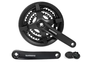 Шатун L170мм 24-34-42Т під квадрат SHIMANO FC-TY301 чорний - Магазин ВелоБуча