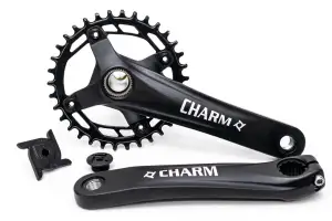 Шатун Алюминий L175мм 34T с интегр.осью без каретки PROWHEEL CHARM-34T-TT черный