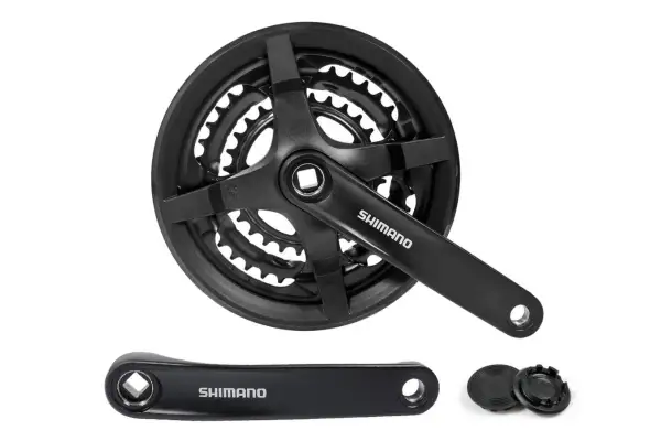 Шатун Алюминий L175мм 24-34-42Т под квадрат SHIMANO FC-TY301 черный - - Магазин ВелоБуча Шатун Алюминий L175мм 24-34-42Т под квадрат SHIMANO FC-TY301 черный - Магазин ВелоБуча