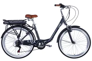 Велосипед с электроприводом 26" ST Dorozhnik eLUX Vbr FR рама-17" 36B 13А*ч 500Вт темно-серый YS 7676 2026