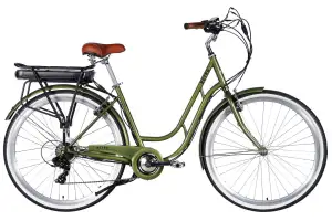 Велосипед с электроприводом 28" ST Dorozhnik eRETRO Vbr FR рама-19" 36B 13А*ч 500Вт темно-зеленый 2026