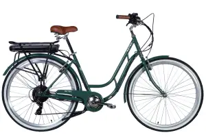 Велосипед с электроприводом 28" ST Dorozhnik eRETRO Vbr FR рама-19" 36B 13А*ч 500Вт зелено-серый 2026