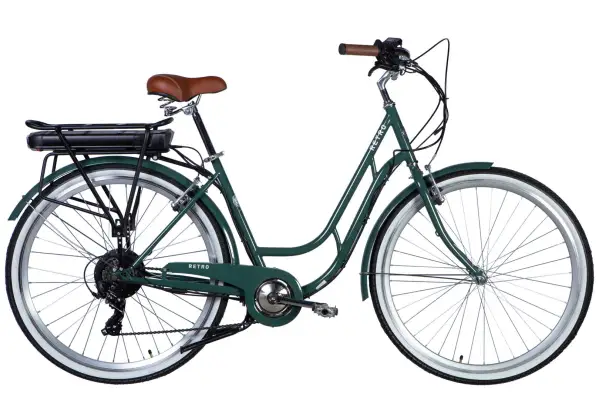 Велосипед с электроприводом 28 ST Dorozhnik eRETRO Vbr FR рама-19 36B 13А*ч 500Вт зелено-серый 2026 - Dorozhnik - Магазин ВелоБуча Велосипед с электроприводом 28 ST Dorozhnik eRETRO Vbr FR рама-19 36B 13А*ч 500Вт зелено-серый 2026 - Магазин ВелоБуча