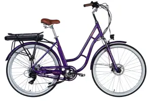 Велосипед с электроприводом 28" AL Dorozhnik eCORAL DD FR рама-19" 48B 13А*ч 500Вт фиолетово-синий 2026