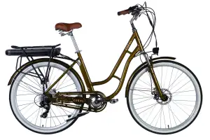 Велосипед с электроприводом 28" AL Dorozhnik eCORAL DD FR рама-19" 48B 17.5А*ч 500Вт бронзовый 2026