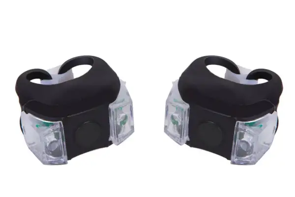 Мигалка  BEcool BC-RL8002 чорний біле+червоне світло LED (2шт) AM (брендоване пакування) - Магазин ВелоБуча
