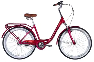 Велосипед AL 26" Dorozhnik RUBY PH рама-17" бордовый 2025