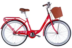 Велосипед ST 26 Dorozhnik LUX Velosteel рама-17 червоний 2026 - Магазин ВелоБуча