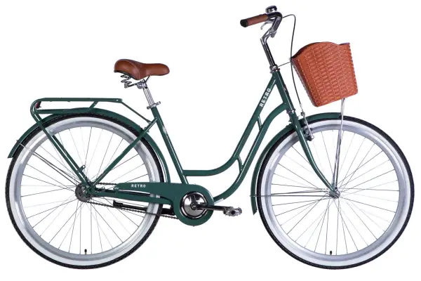 Велосипед ST 28 Dorozhnik RETRO Velosteel рама-19 зелено-серый 2026 - Магазин ВелоБуча