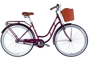 Велосипед ST 28 Dorozhnik RETRO Velosteel рама-19 малиновий 2026 - Магазин ВелоБуча