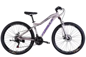 Велосипед AL 27.5" Formula ALPINA DD FR рама-16" серебристо-фиолетовый 2026