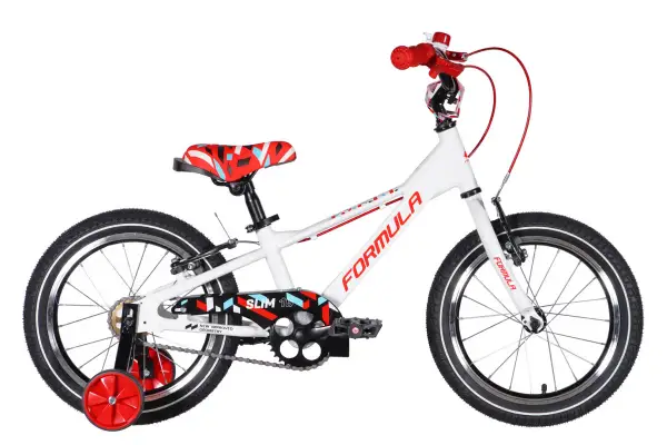 Велосипед AL 16 Formula Kid SLIM Vbr FR рама-8,5 білий з червоним 2026 - Магазин ВелоБуча