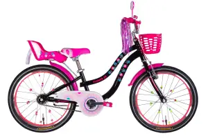 Велосипед ST 20 Formula Kid FLOWER PREMIUM BH рама-10 черный с розовым 2026 - Магазин ВелоБуча