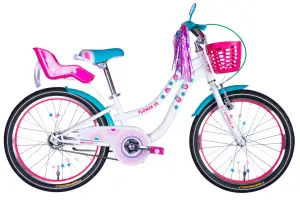 Велосипед ST 20 Formula Kid FLOWER PREMIUM BH рама-10 білий з рожевим та бірюзовим 2026 - Магазин ВелоБуча