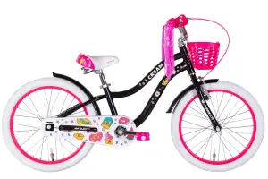 Велосипед AL 20" Formula Kid CREAM BH рама-10" черный с розовым 2026 Велосипед AL 20" Formula Kid CREAM BH рама-10" черный с розовым 2026