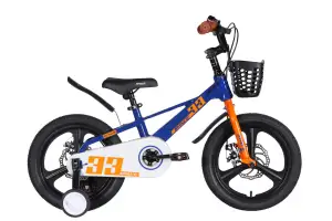 Велосипед MG 16" SPACE KID ORION DD рама-9" синий с оранжевым 2026