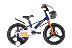 Велосипед MG 18" SPACE KID ORION DD рама-10" синий с оранжевым 2026