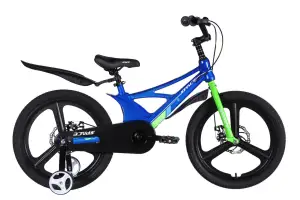 Велосипед MG 20 SPACE KID STAR DD рама-11 синий с зеленым 2026 - Магазин ВелоБуча