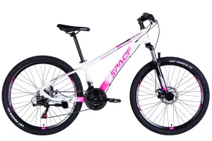 Велосипед AL 26" SPACE MERCURY DD FR рама-13" бело-розовый 2026