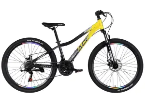 Велосипед ST 26" SPACE AURORA DD FR рама-13" желто-черный 2026