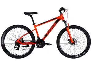 Велосипед ST 27.5" Discovery TREK DD FR рама-16" оранжевый 2025