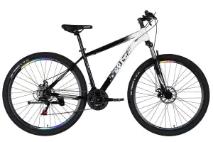 Велосипед ST 27.5" SPACE MARS DD FR рама-17" черный с белым 2026