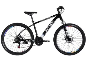 Велосипед AL 27.5" SPACE MERCURY DD FR рама-17" черно-белый 2026