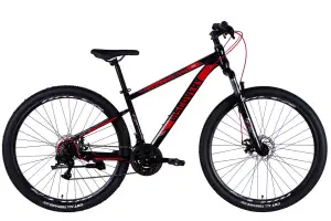 Велосипед ST 29 Discovery TREK DD FR рама-16 чорно-червоний 2025 - Магазин ВелоБуча