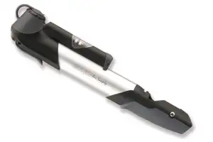 Насос мини GIYO GP-961A Алюминий серый 80psi с манометром AV/FV AM (брендированная упаковка) - Магазин ВелоБуча