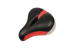 Седло с замком 265*230 мм AZ-035 черный с красным - Магазин ВелоБуча
