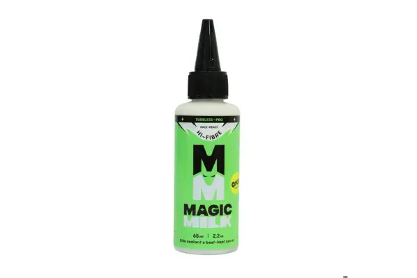 Герметик для безкамерних покришок синтетичний латексний  OKO Magik Milk Tubeless PRO 65 мл без аміаку, гіпоалерг., сумісний з CO2, не згортається - Магазин ВелоБуча