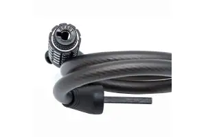 Замок Author ASL-44 SpirCod d.12x700 мм, кодовий, спіральний, колір чорний - Магазин ВелоБуча