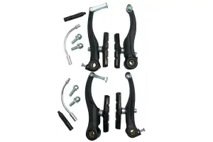 Гальма KW V-brake, комплект 2 шт, посилені, чорного кольору