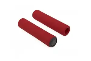 Грипсы Author AGR SILICONE Elite, l.130 мм, цвет красный - Магазин ВелоБуча