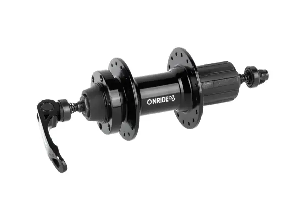 Втулка задня ONRIDE Hub 20R, під касету, HG, 36 отворів, disc, кульки, 135 QR, чорна - Магазин ВелоБуча